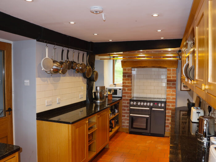 The kitchen in Nick and Margaret's house