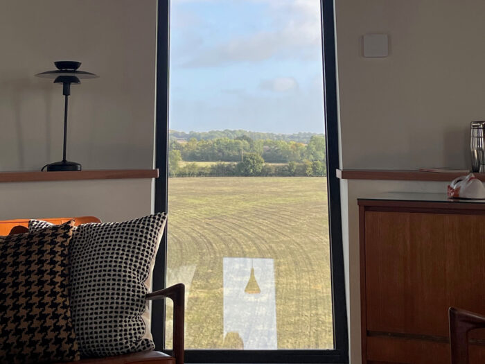 View from the living room at the tower