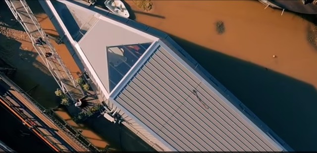 Exterior of the floating house